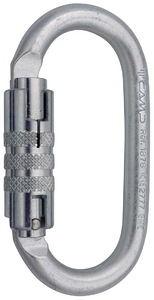 Карабин стальной OVAL PRO-2LOCK