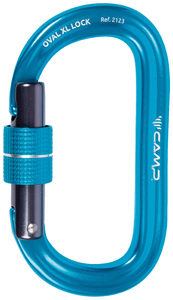 Карабин дюраль OVAL XL LOCK Blue