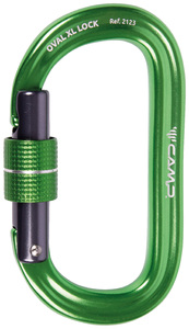 Карабин дюраль OVAL XL LOCK Green