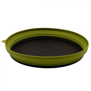 Тарелка силиконовая с пласт. дном 25,5*25,5*4